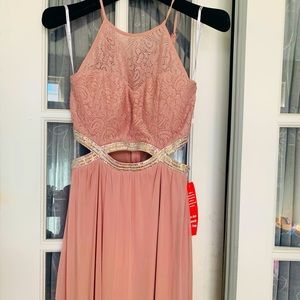 Mauve Party evening dress. Prom dress.